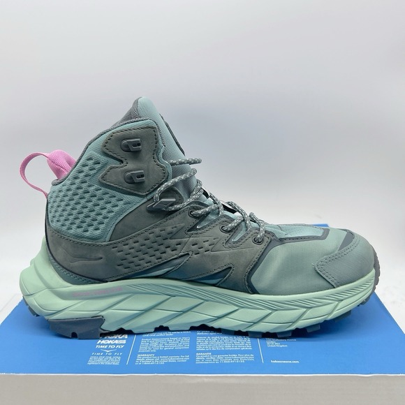 Hoka One One Anacapa 2 Mid GTX Hiking Shoe Boots Trellis Mist Green Women US 9.5 - Picture 7 of 13